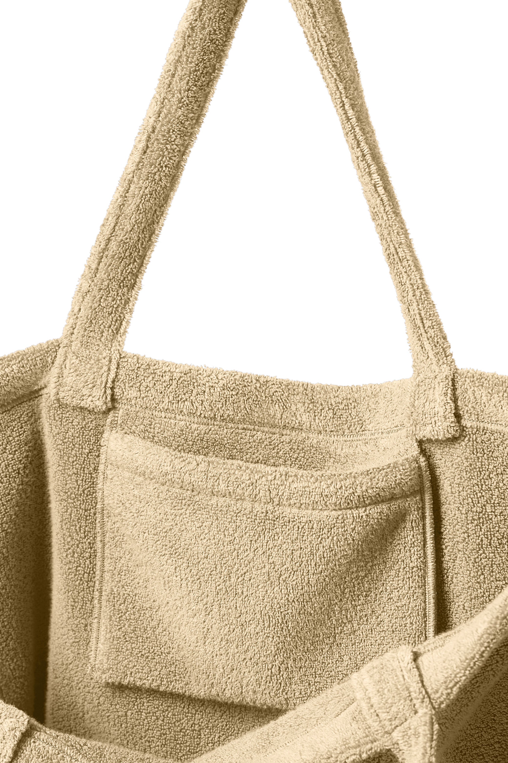 cabas de plage en éponge beige sable cap d'arsène made in france