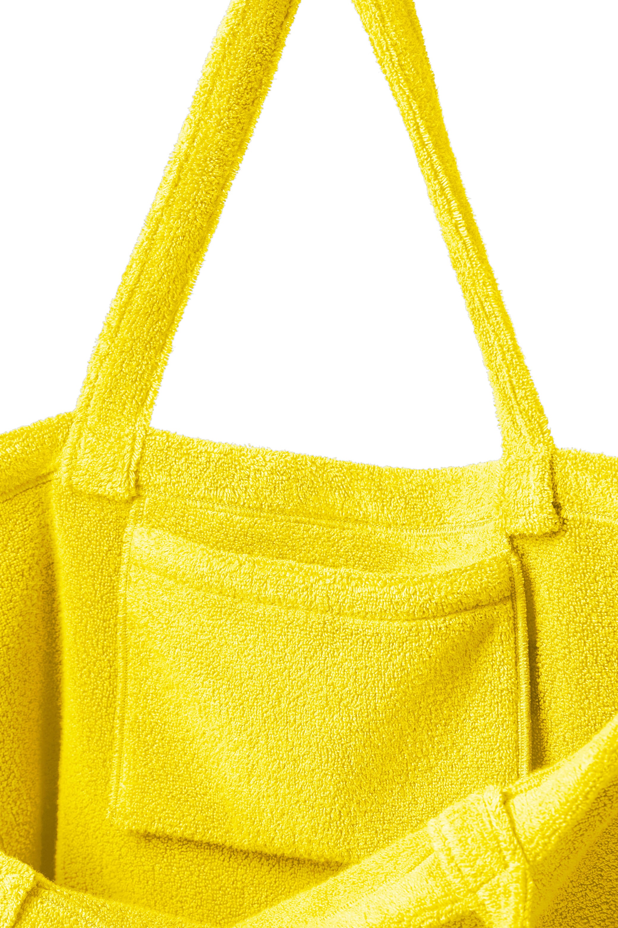 cabas de plage en éponge jaune zénith cap d'arsène made in france