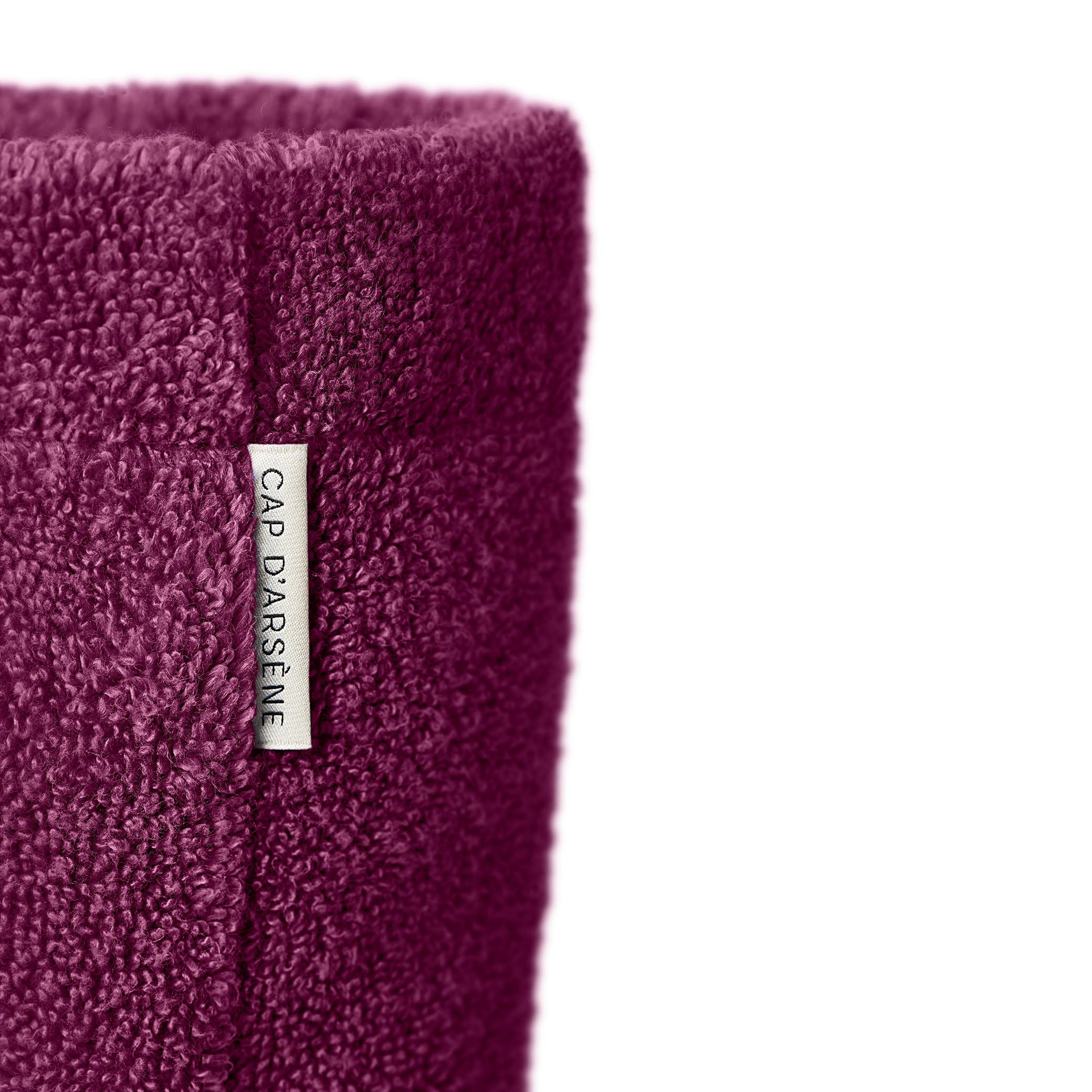 cabas de plage en éponge magenta cap d'arsène made in france