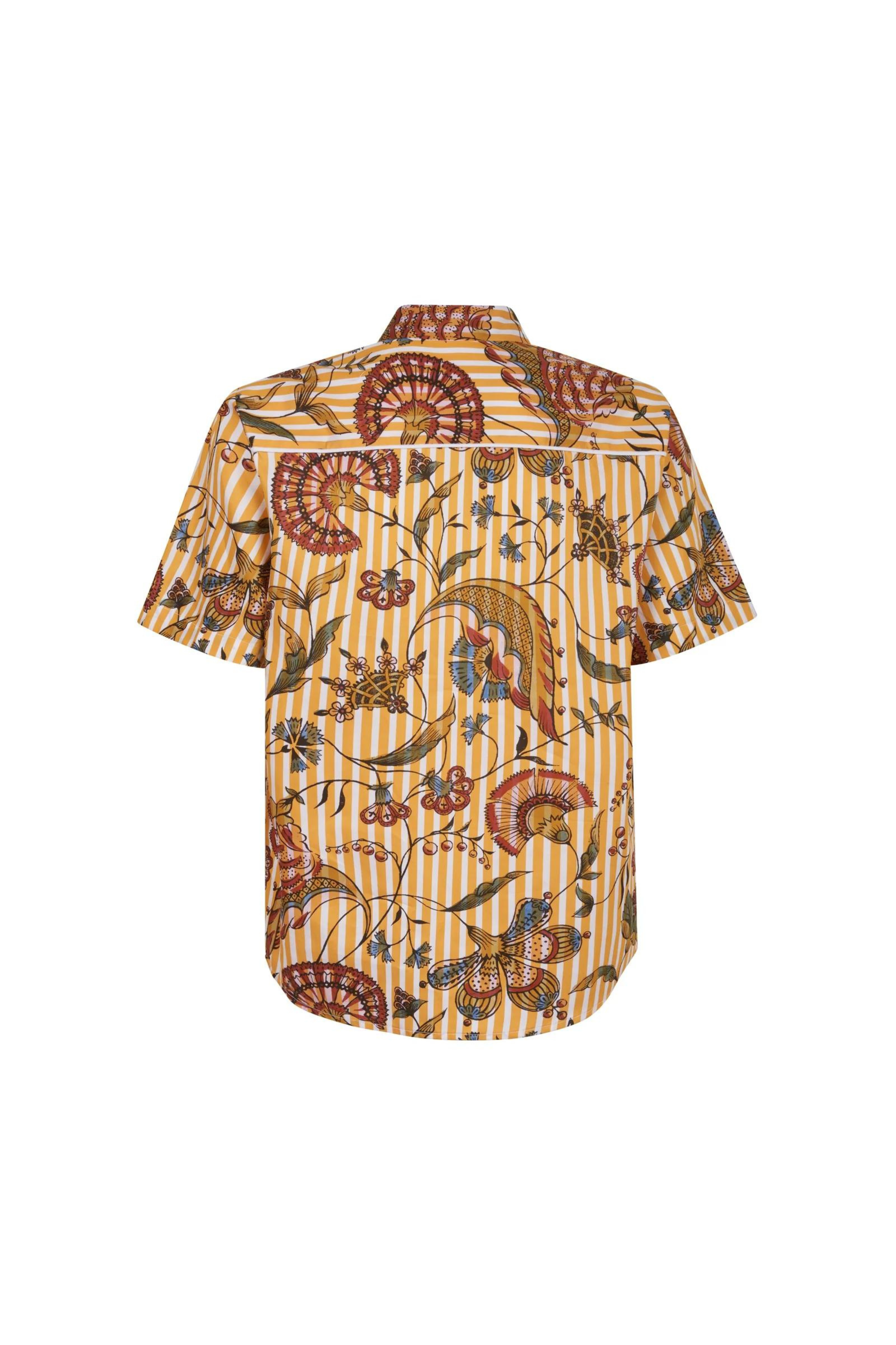 Chemise Oniris Antoinette Poisson Rayée Ocre