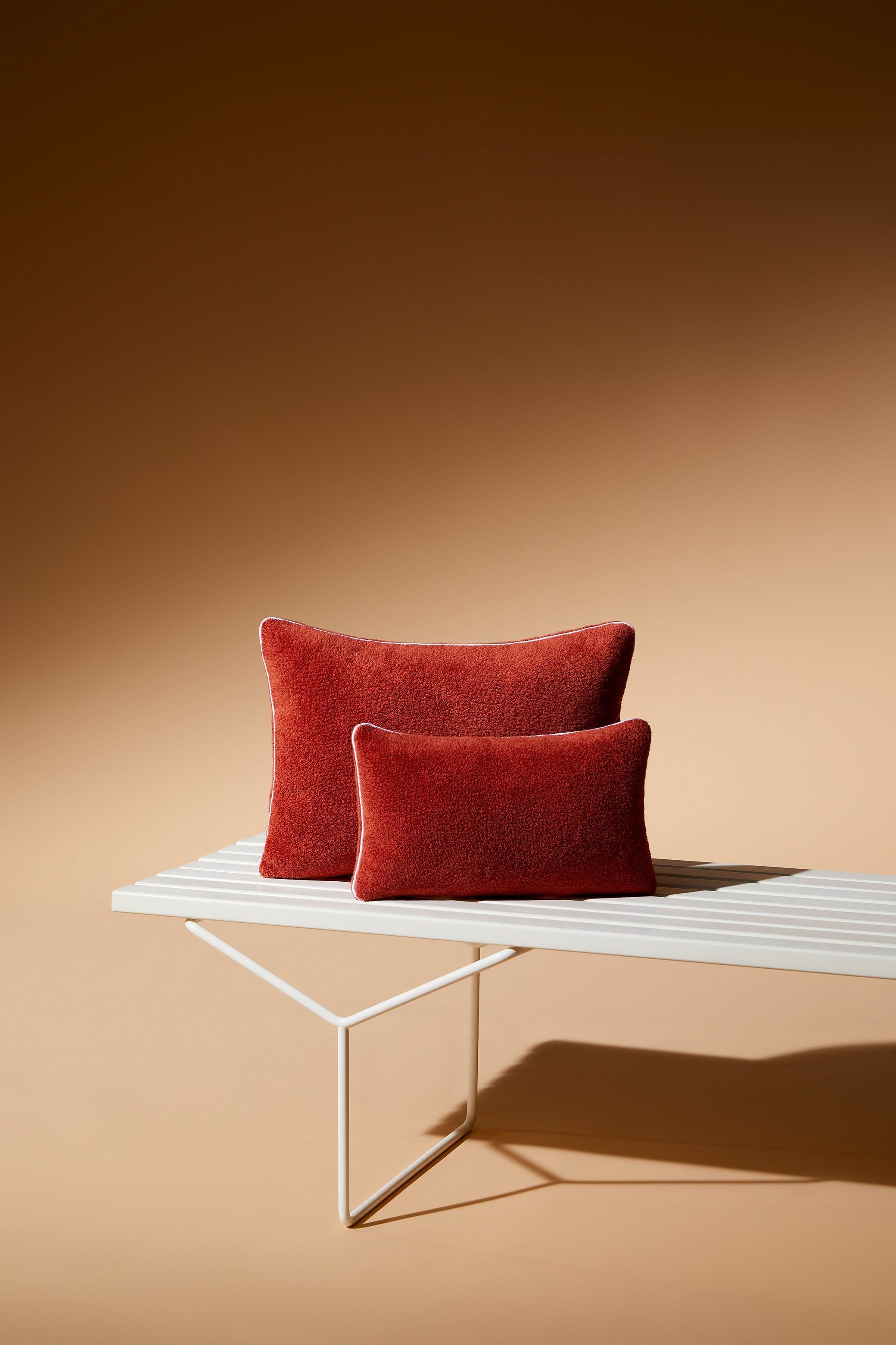 coussin de plage eponge orange terracotta cap d arsene made in france
