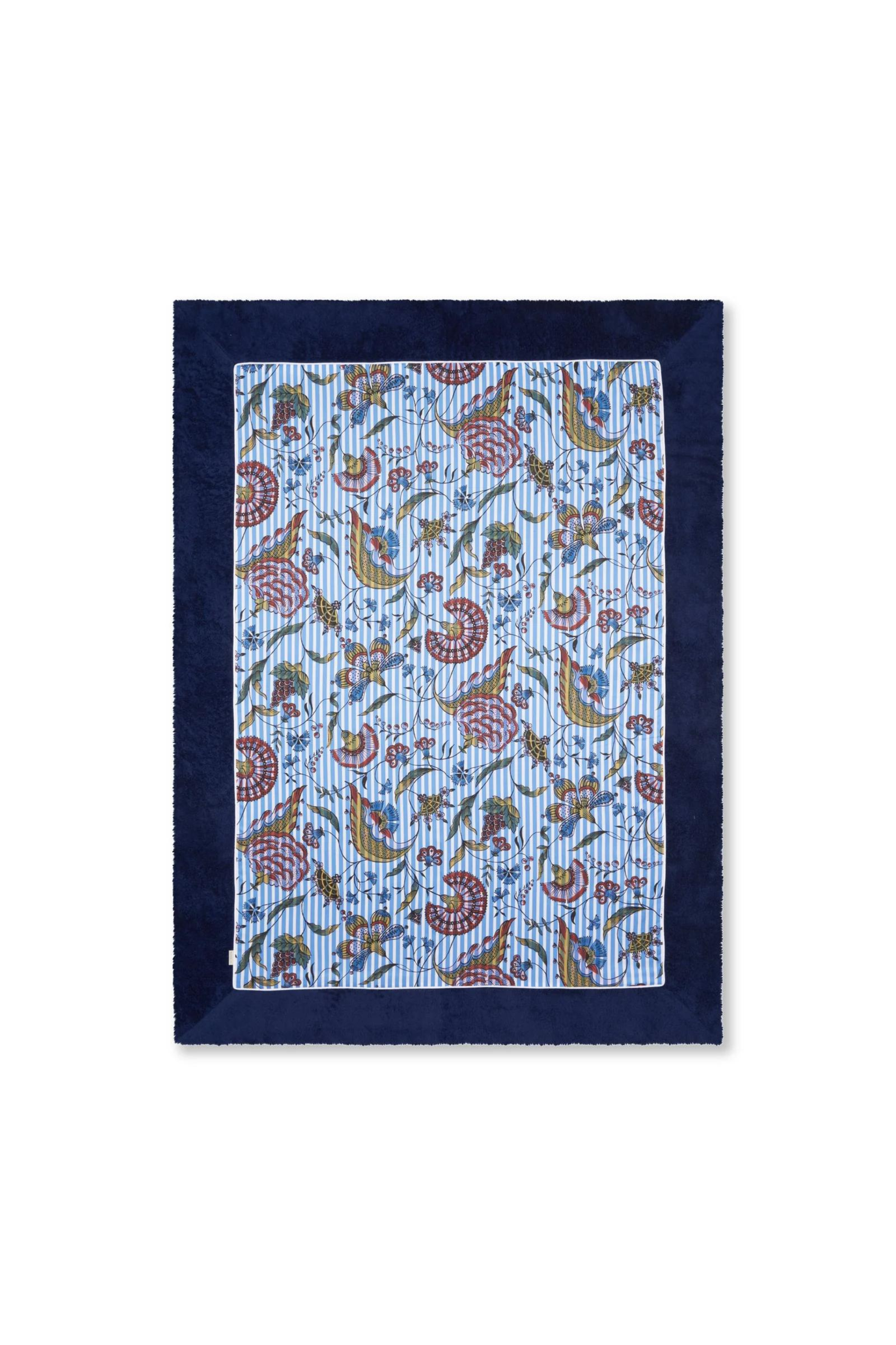 Camarat Striped Blue Antoinette Poisson Beach Towel