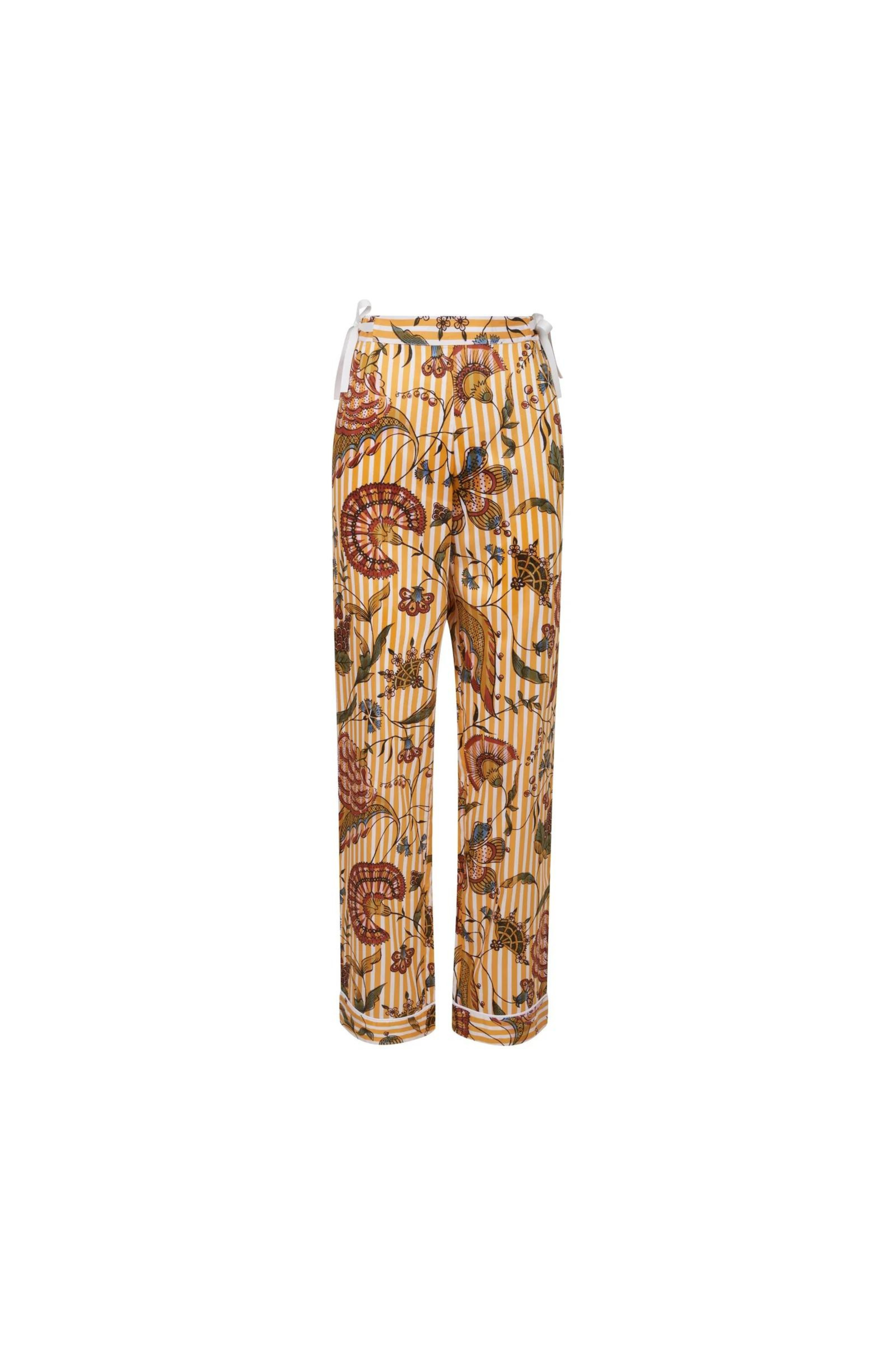 Pantalon Oniris Antoinette Poisson Rayé Ocre
