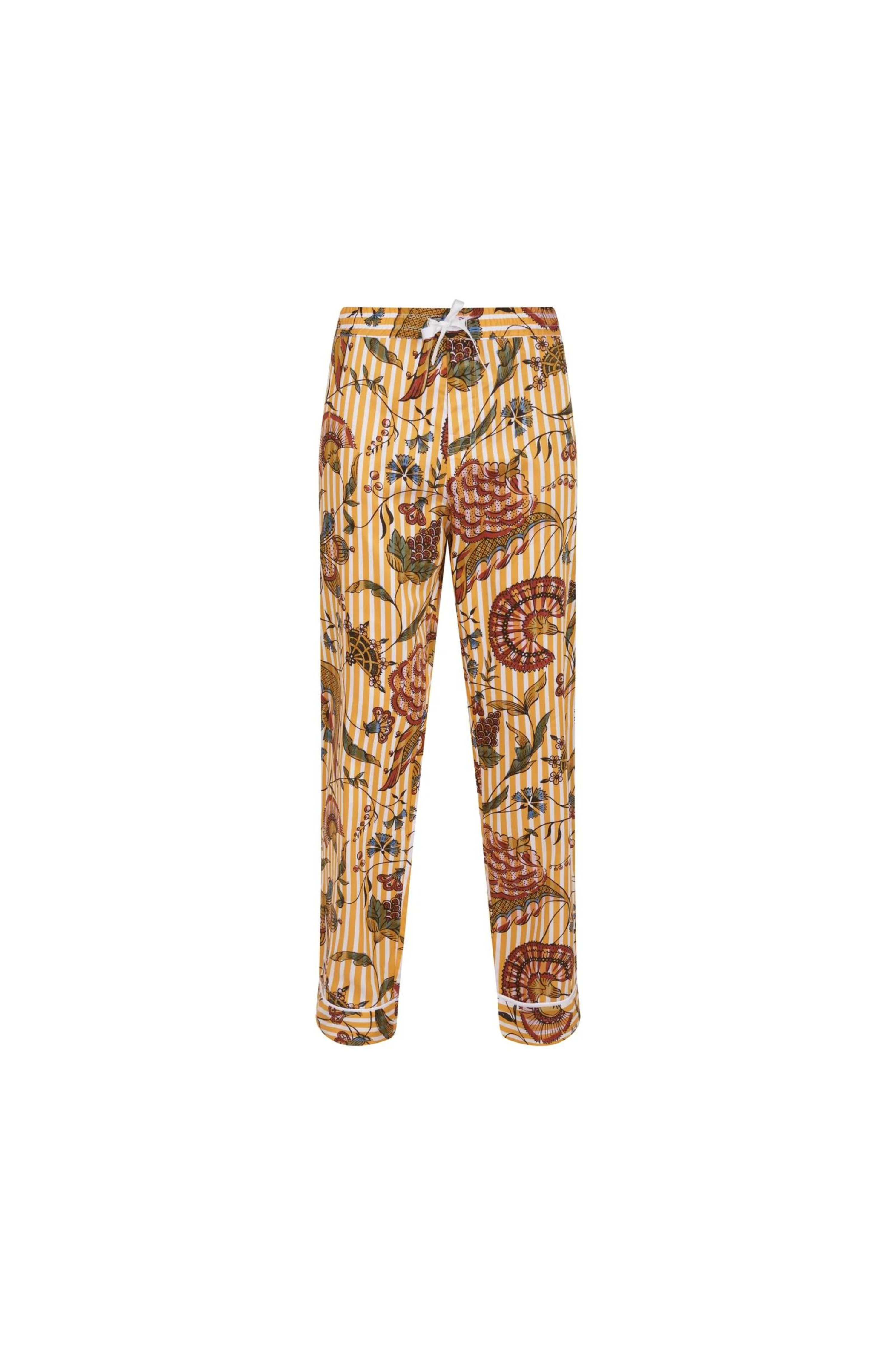 Pantalon Oniris Antoinette Poisson Rayé Ocre