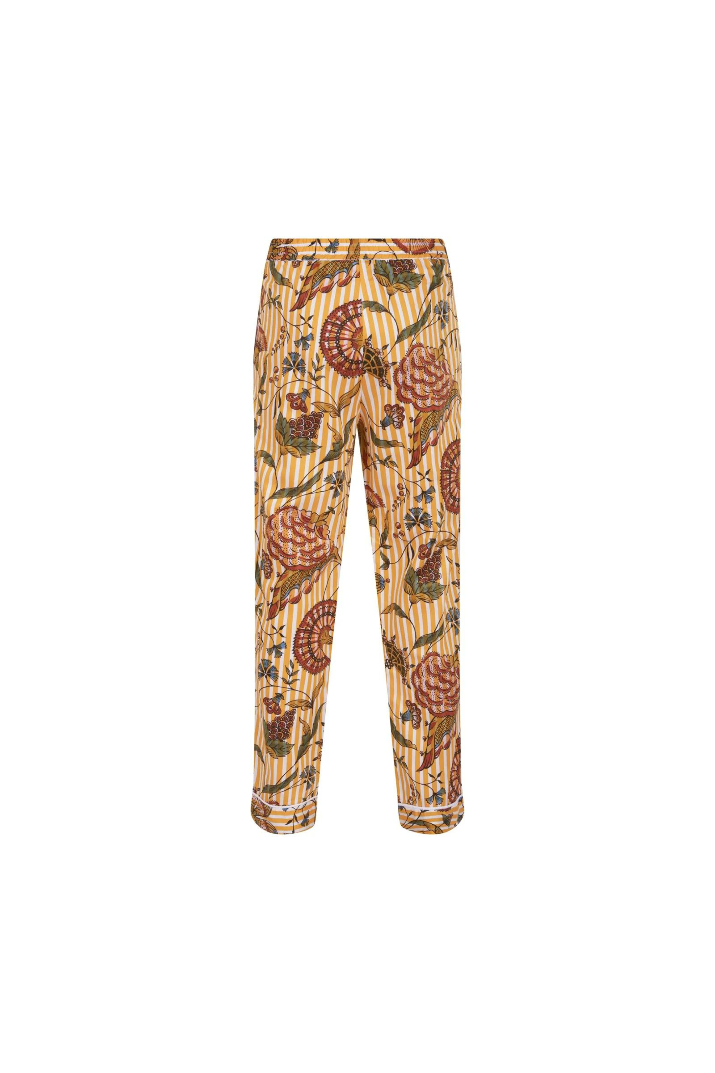 Pantalon Oniris Antoinette Poisson Rayé Ocre