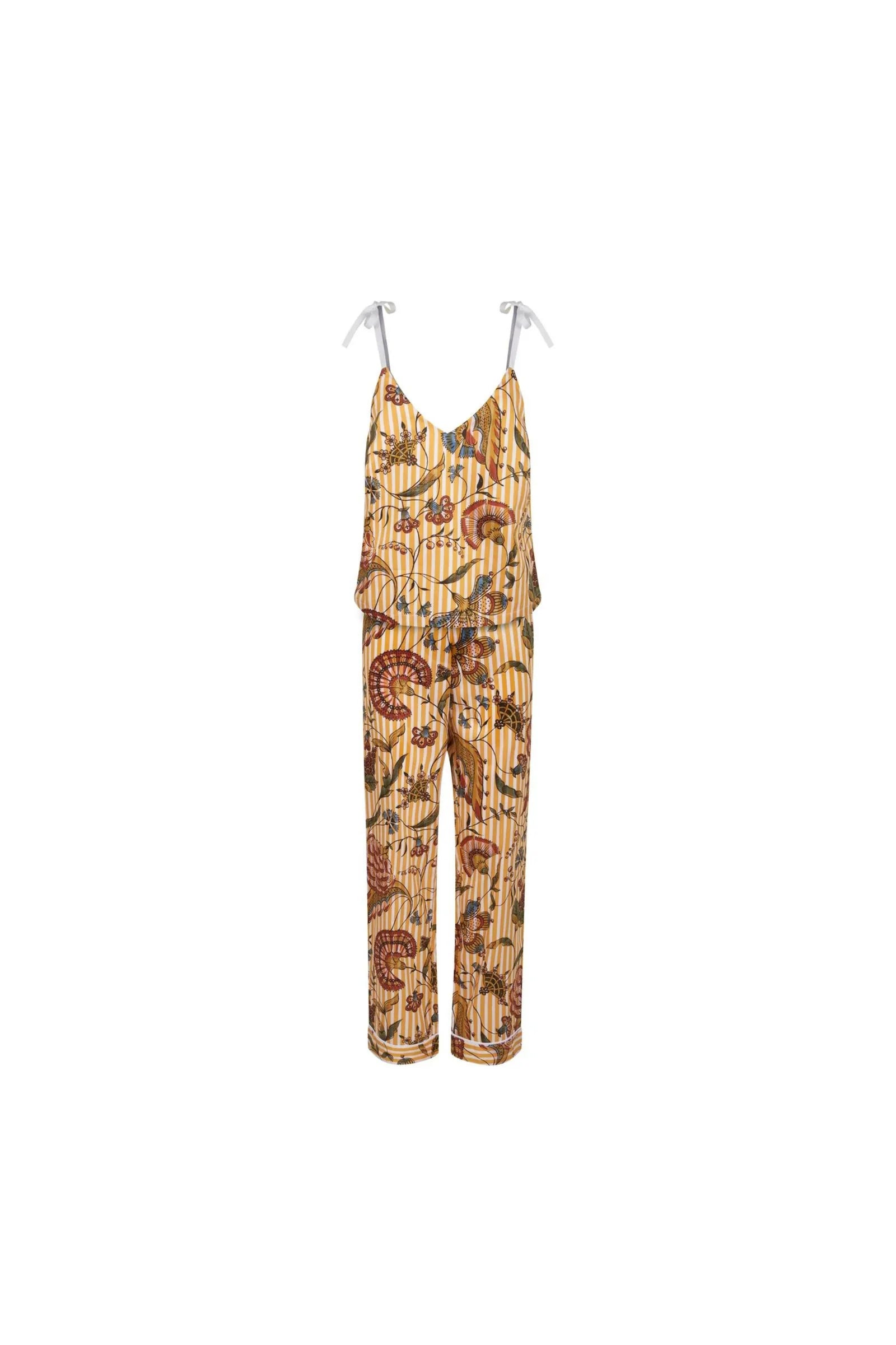 Pantalon Oniris Antoinette Poisson Rayé Ocre