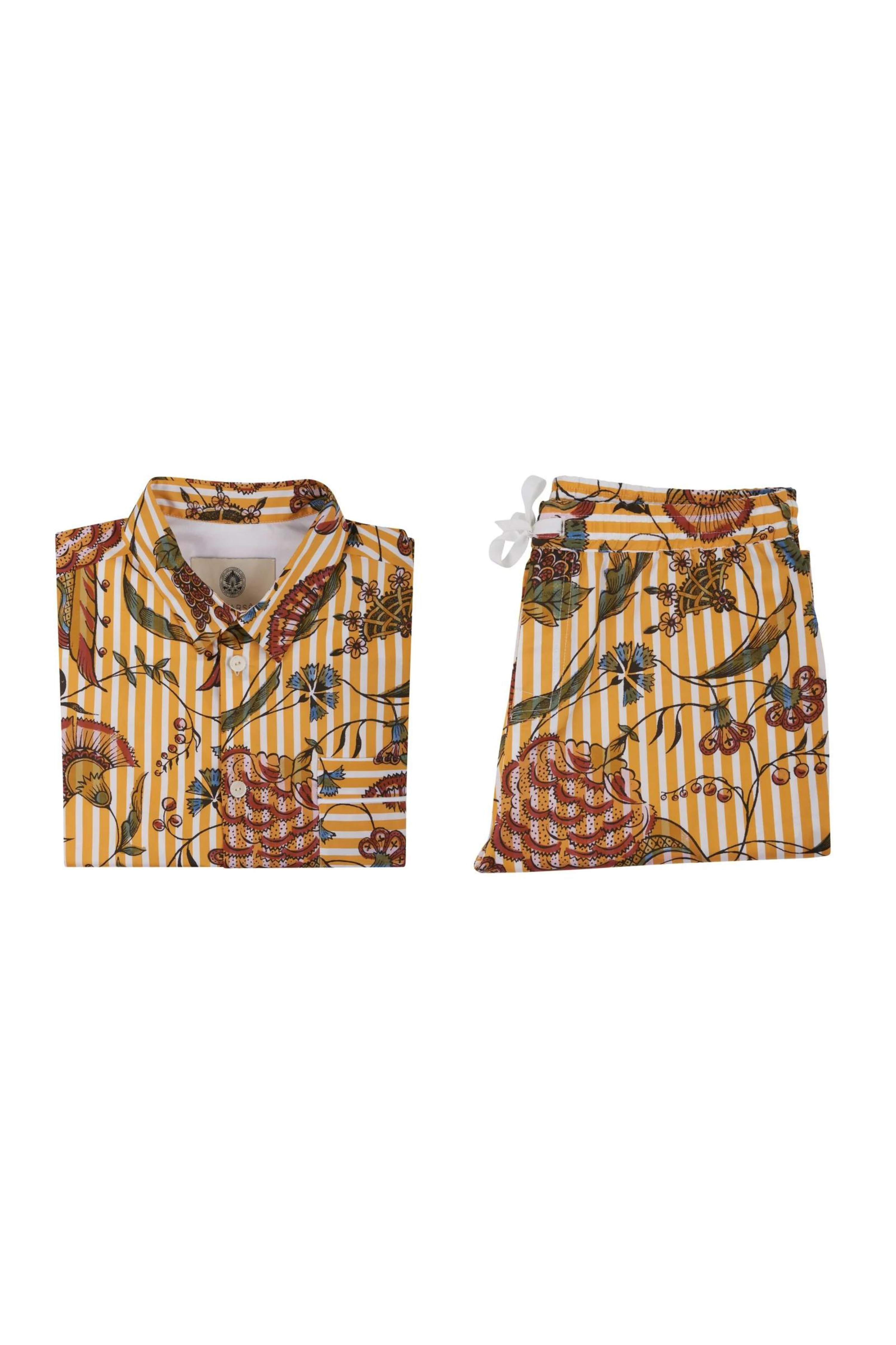 Pantalon Oniris Antoinette Poisson Rayé Ocre