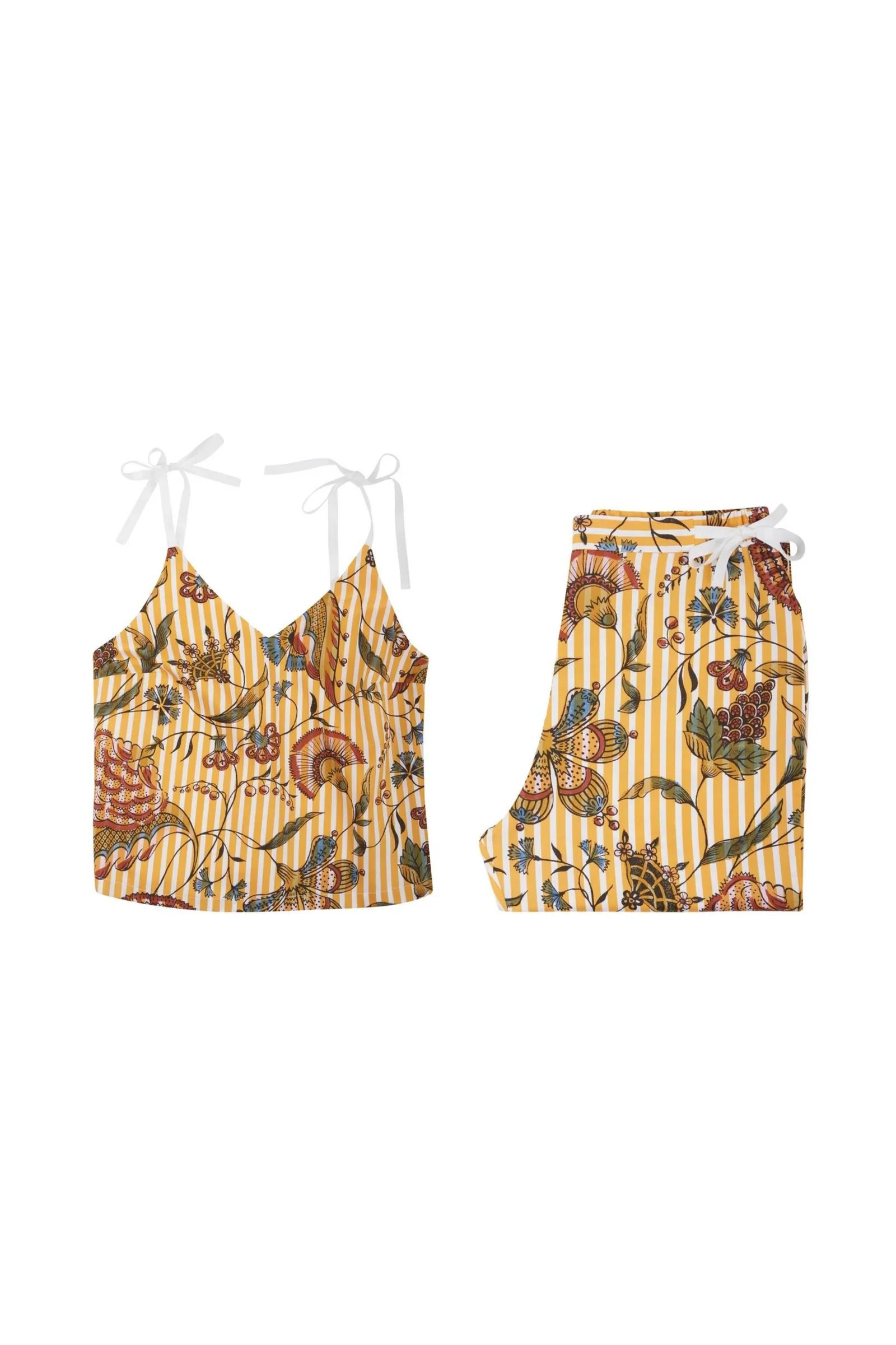 Pantalon Oniris Antoinette Poisson Rayé Ocre