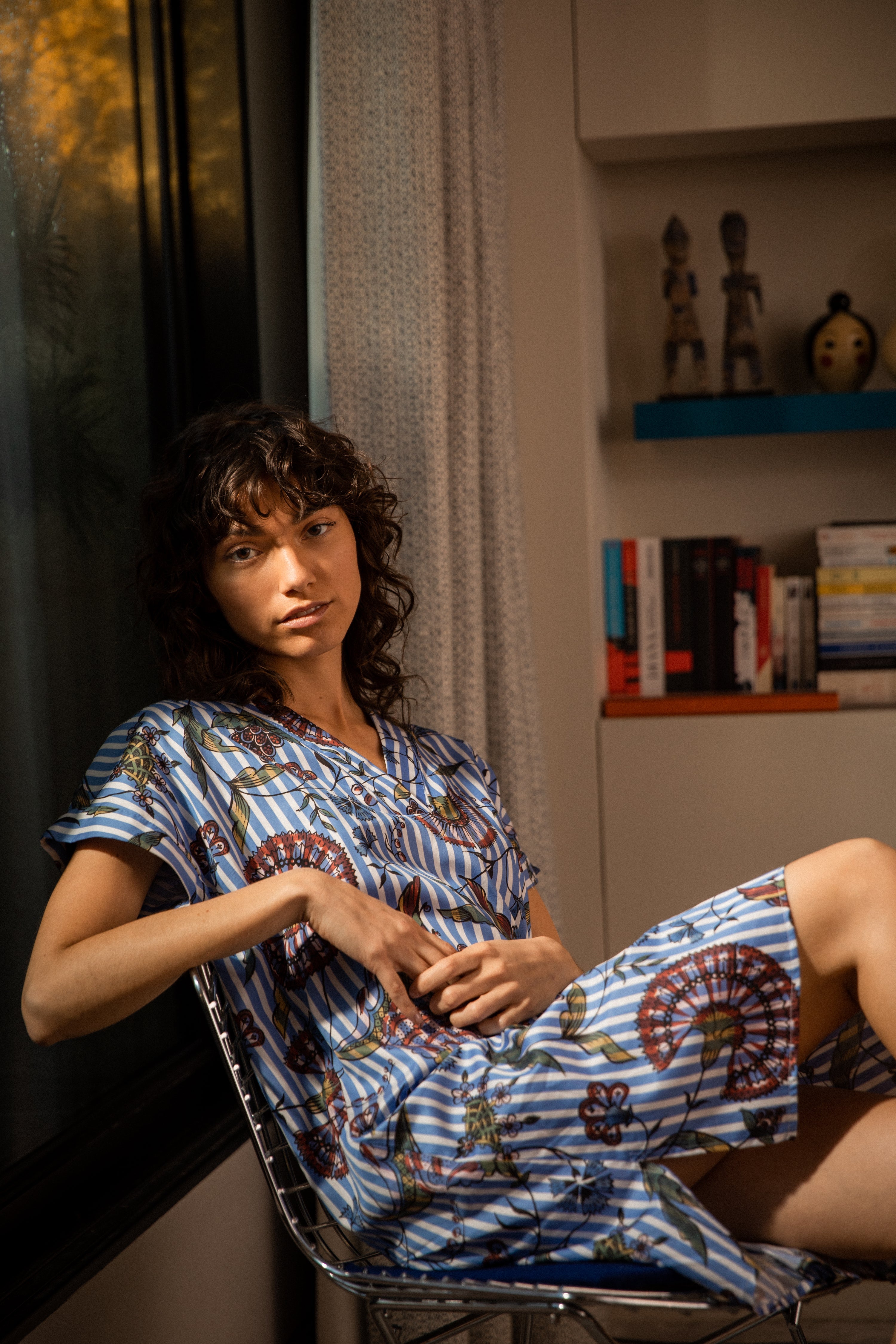 Blue Striped Celeste Tunic Antoinette Poisson