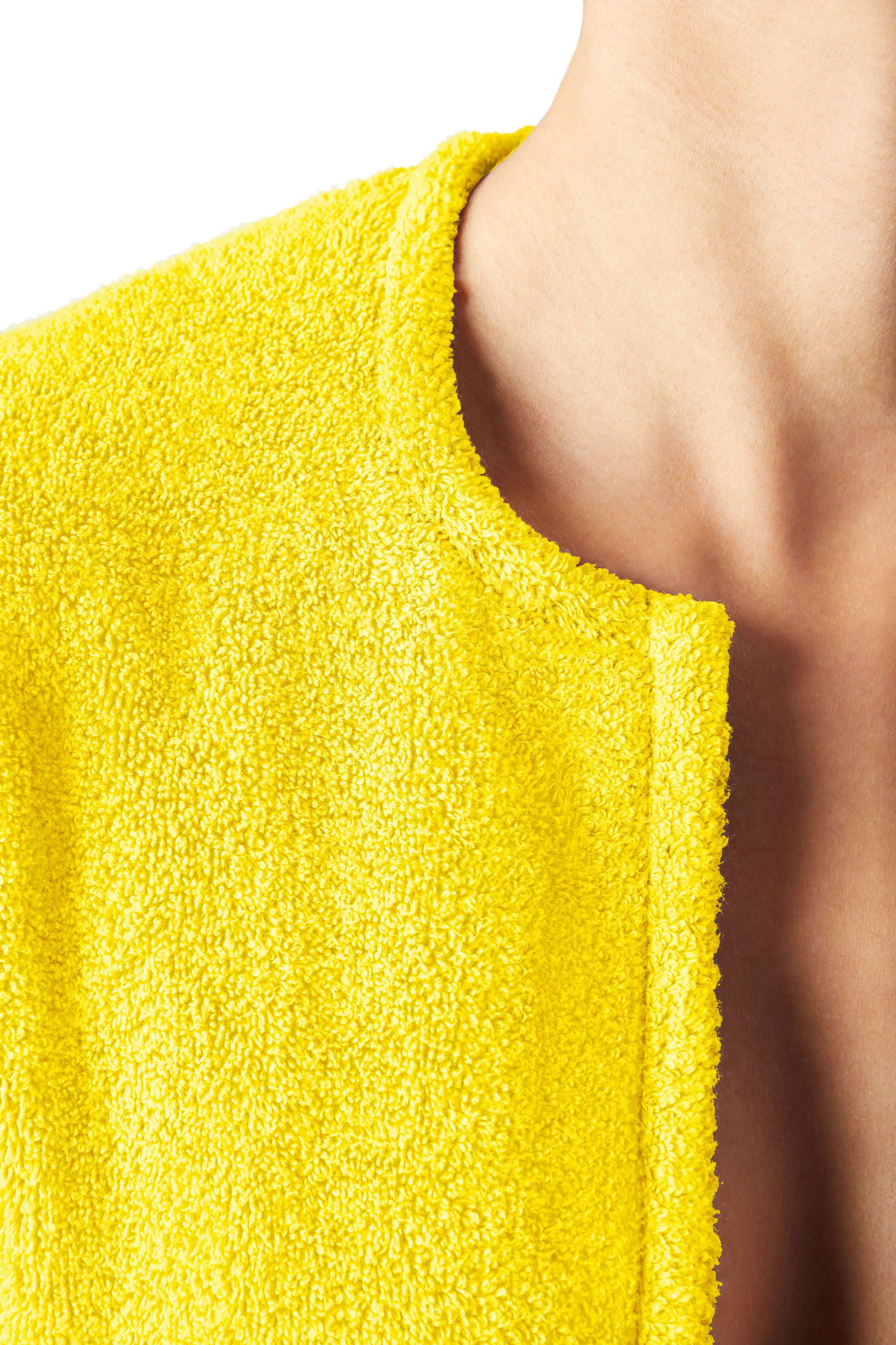 veste de plage en éponge jaune zenith cap d'arsène made in france