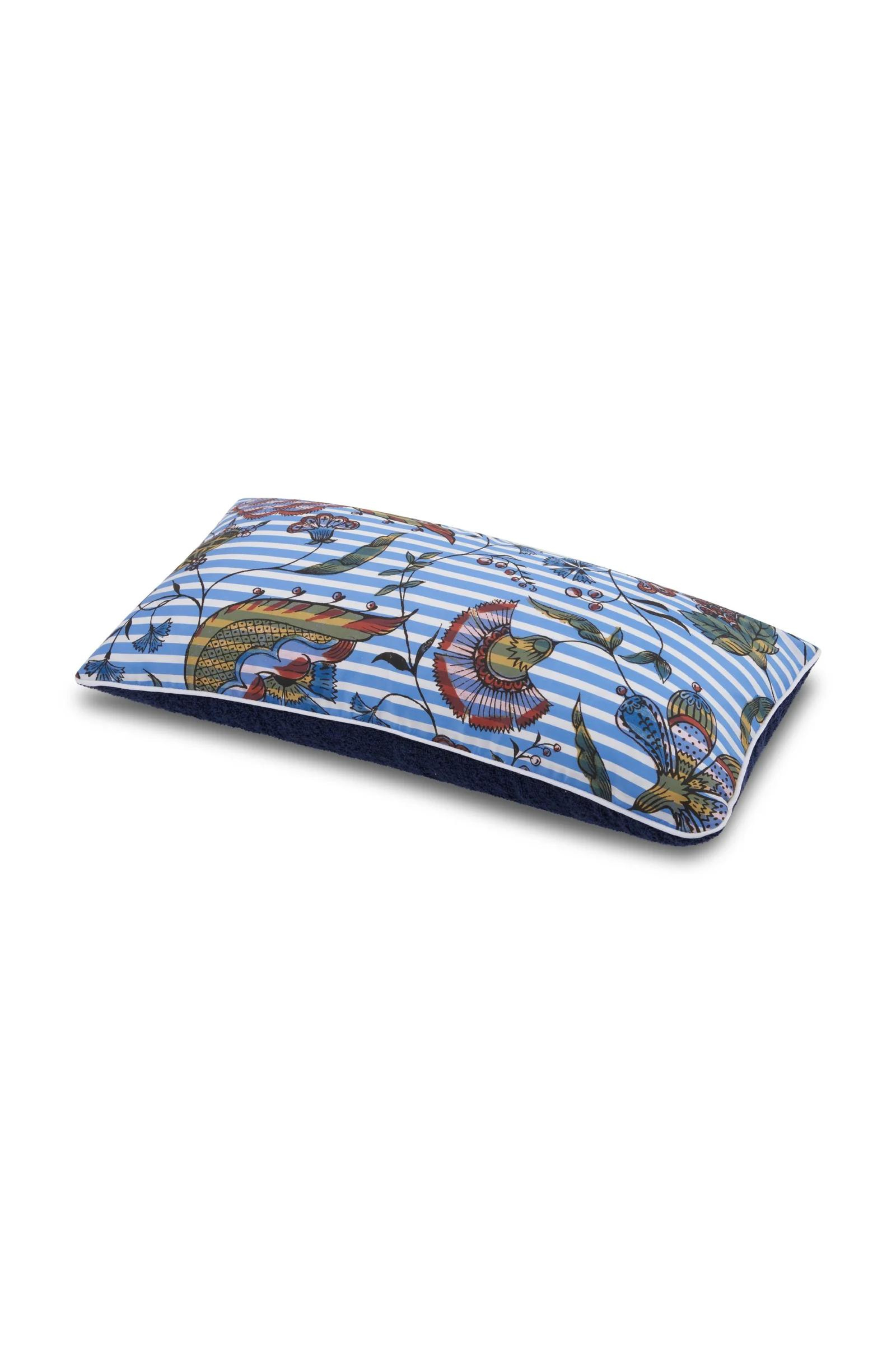 Camarat Striped Blue Antoinette Poisson Pillow